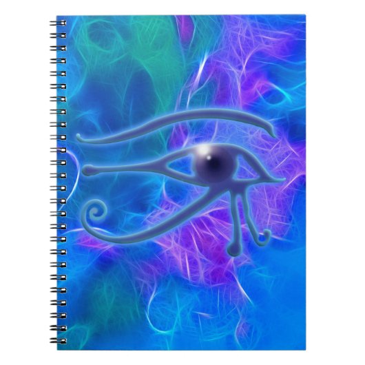 Oogsymbool van het Egyptische Ra Ancient Wadjet Notitieboek (Voorkant)