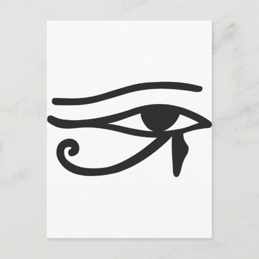 Oogsymbool van Horus Egyptian Briefkaart (Voorkant)