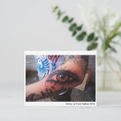 Oogtattoo briefkaart (Staand voorkant)