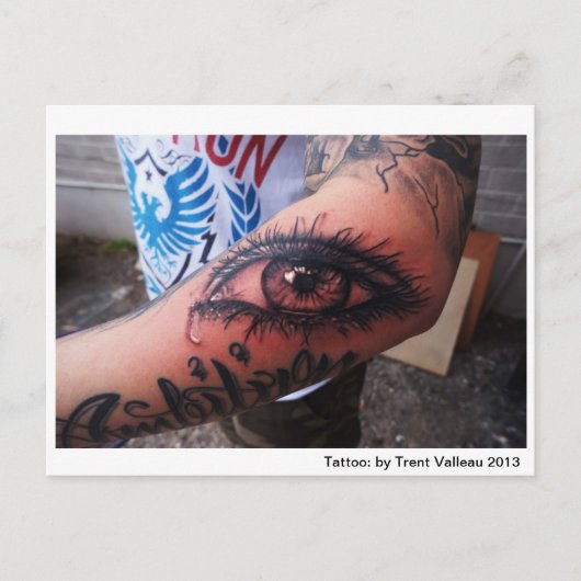 Oogtattoo briefkaart (Voorkant)