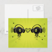 Oogtekens met kleine harten briefkaart (Voorkant / Achterkant)