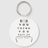 Oogtest Button Sleutelhanger (Voorkant)