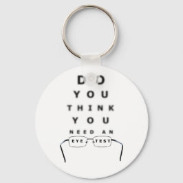 Oogtest Button Sleutelhanger