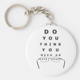 Oogtest Button Sleutelhanger