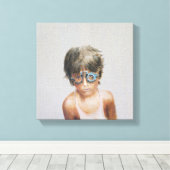 Oogtest in Vivekananda Canvas Afdruk (Insitu (Houten vloer))