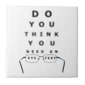 Oogtest Tegeltje (Voorkant)
