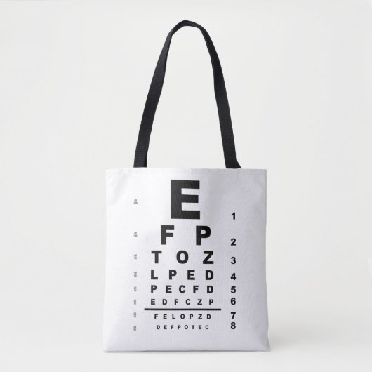 Oogtest Tote Bag (Voorkant)