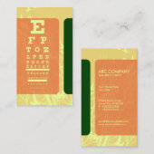 oogtest voor silhouscreen-vogels optometrist visitekaartje (Voorkant / Achterkant)