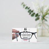 Oogtestkaart | Bril voorschrift Afsprakenkaartje (Staand voorkant)