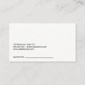 Oogtestkaart | Bril voorschrift Afsprakenkaartje (Achterkant)