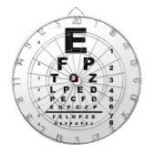 Oogtestschema Examen Dartbord (Voorkant)