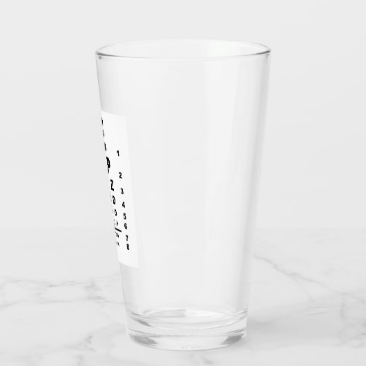 Oogtestschema Examen Glas (Links)
