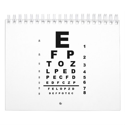 Oogtestschema Examen Kalender (Hoes)