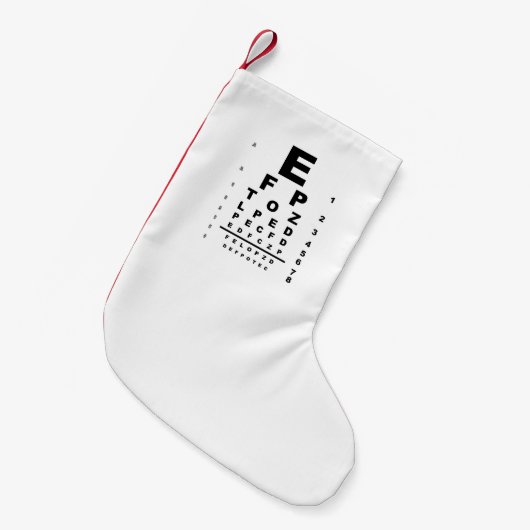 Oogtestschema Examen Kleine Kerstsok (Voorkant (Hangend))