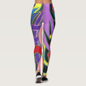 Oogvangst en aandacht abstract grijpen leggings (Achterkant)