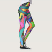 Oogvangst en aandacht abstract grijpen leggings (Rechts)