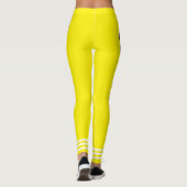 Oogvangst Gele neon achtergrond l Workout Leggings (Achterkant)