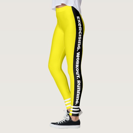 Oogvangst Gele neon achtergrond l Workout Leggings (Links)