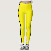Oogvangst Gele neon achtergrond l Workout Leggings (Voorkant)