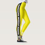 Oogvangst Gele neon achtergrond l Workout Leggings (Rechts)