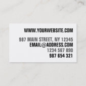 Oogvangst Moderne Oranje, heldere, troebele kreeft Visitekaartje (Achterkant)