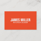 Oogvangst Moderne Oranje, heldere, troebele kreeft Visitekaartje (Voorkant)