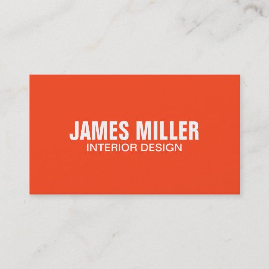 Oogvangst Moderne Oranje, heldere, troebele kreeft Visitekaartje (Voorkant)