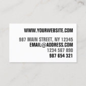 Oogvangst Moderne Oranje, heldere, troebele kreeft Visitekaartje (Achterkant)