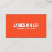 Oogvangst Moderne Oranje, heldere, troebele kreeft Visitekaartje (Voorkant)