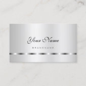 Oogvangst Silver Effect Professional en Modern Visitekaartje (Voorkant)