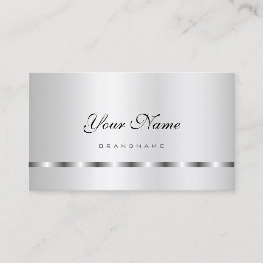 Oogvangst Silver Effect Professional en Modern Visitekaartje (Voorkant)