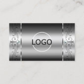 Oogvangst Silver Squiggings Jewels Logo en Foto Visitekaartje (Voorkant)