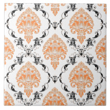 Oogvangst Victoriaans klassiek patroon oranje