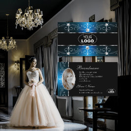 Oogvangst Zwarte Blauwgroen  grenzen Logo & foto Visitekaartje