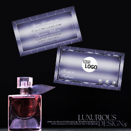 Oogvangstblauwvis met diamant en Logo Visitekaartje