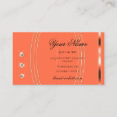 Oogvaring Roos goudpels bleeknaden Visitekaartje (Achterkant)