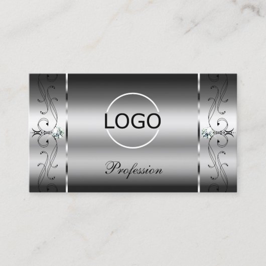 Oogvaring Silver Squiggings met Logo Visitekaartje (Voorkant)