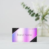 Oogvaring van heldere Paarse gradiënt zeer elegant Visitekaartje (Staand voorkant)