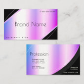 Oogvaring van heldere Paarse gradiënt zeer elegant Visitekaartje (Voorkant / Achterkant)