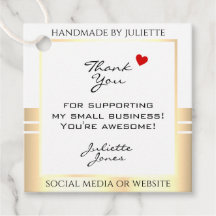 Oogvaring Witte en goudverpakking Hartelijk dank