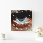 Oogvenster van de Abstracte kunst van de sol Vierkante Klok (Huis)