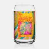 oogverblindend Abstract Drink glas (Achterkant)