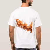 Oogverblindend ABSTRACTE BLOEM Visueel ontwerp T-shirt (Achterkant)