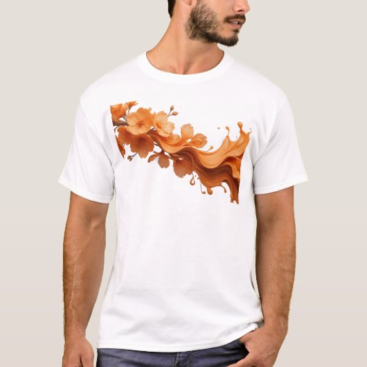 Oogverblindend ABSTRACTE BLOEM Visueel ontwerp T-shirt (Voorkant)