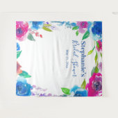 Oogverblindend bloemstuk bruidsshower foto-achterg wandkleed (Voorkant (horizontaal))