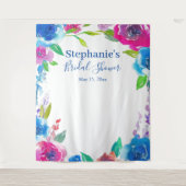 Oogverblindend bloemstuk bruidsshower foto-achterg wandkleed (Voorkant)