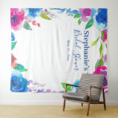 Oogverblindend bloemstuk bruiloft feest foto achte wandkleed (In Situ (horizontaal))