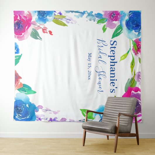 Oogverblindend bloemstuk bruiloft feest foto achte wandkleed (In Situ (horizontaal))