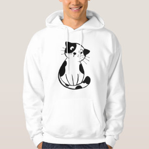Oogverblindend cute kat merk grafisch vervaardigd hoodie