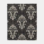 Oogverblindend Damask naadloos patroon Fleece Deken (Voorkant)